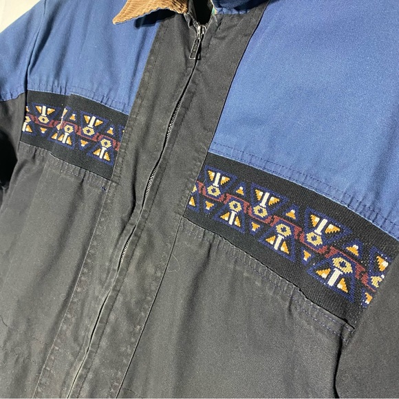 Vintage Canyon Guide Outfitters Black Blue Jacket Coat S - Picture 11 of 16